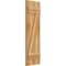 Ekena Millwork Joined Board-n-Batten Shutters w/Z-Bar, Rough Sawn Western Red Cedar, 10 3/4W x 35H, PR RBJ06Z11X035RWR - alternate 3